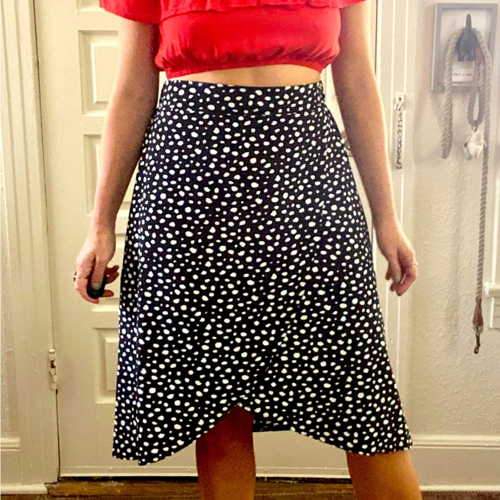 Polka-dot Midi-skirt